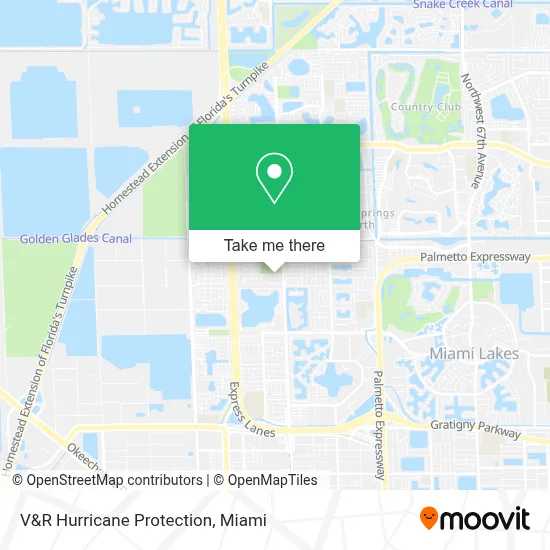 V&R Hurricane Protection map