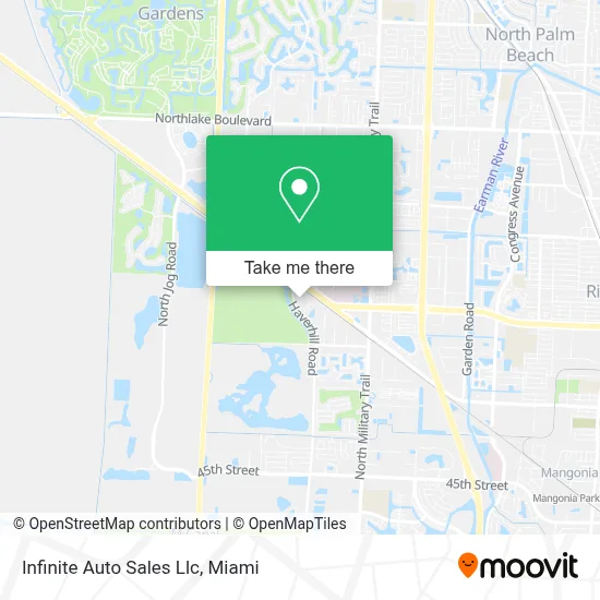 Infinite Auto Sales Llc map