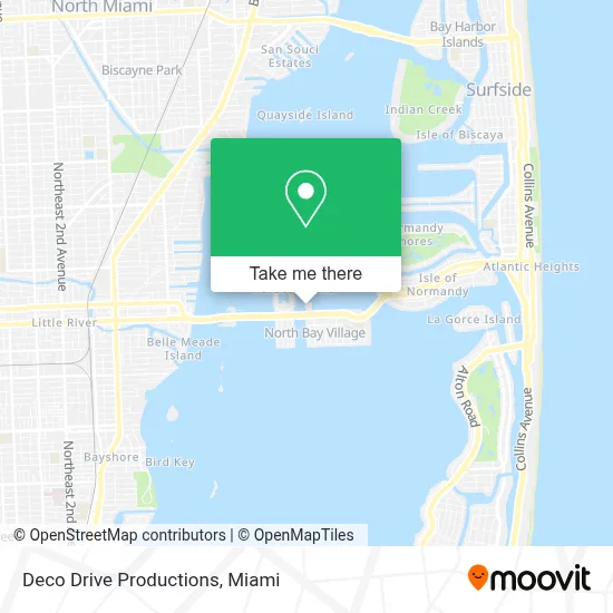 Deco Drive Productions map