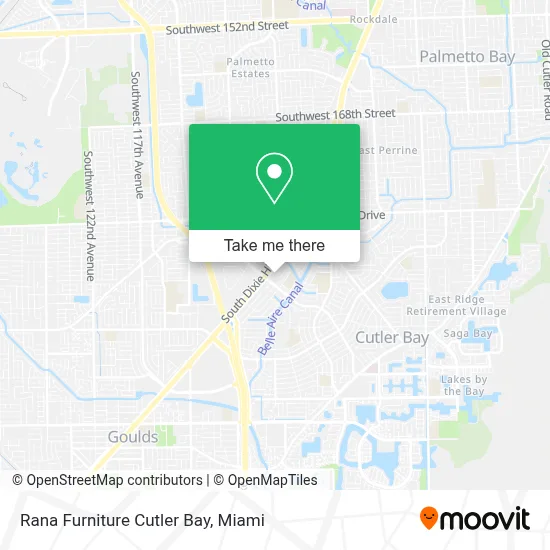 Rana Furniture Cutler Bay map