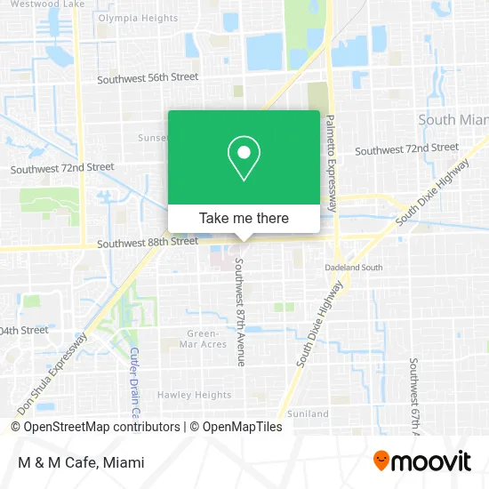 M & M Cafe map