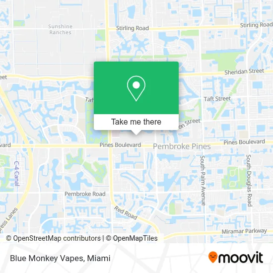 Blue Monkey Vapes map