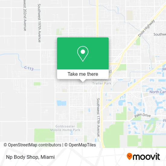 Np Body Shop map