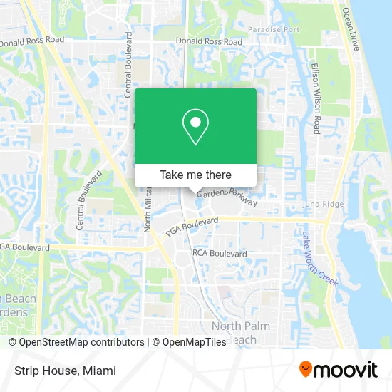 Strip House map