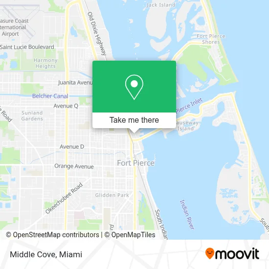 Middle Cove map