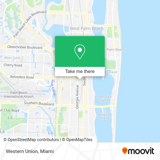 Western Union map
