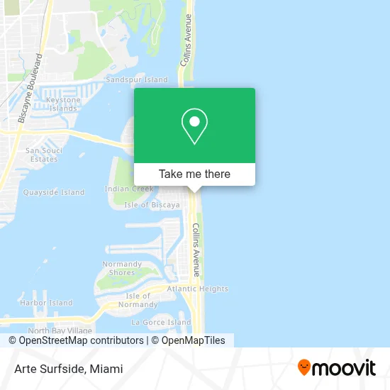 Arte Surfside map