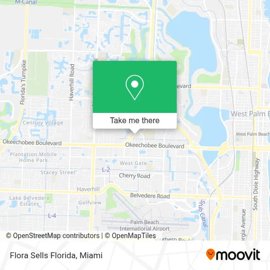 Flora Sells Florida map
