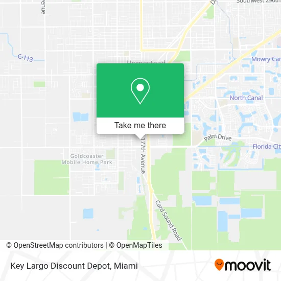 Key Largo Discount Depot map
