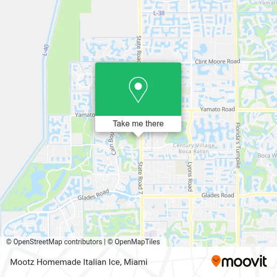 Mootz Homemade Italian Ice map