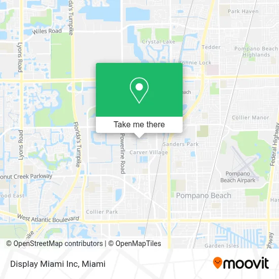 Display Miami Inc map