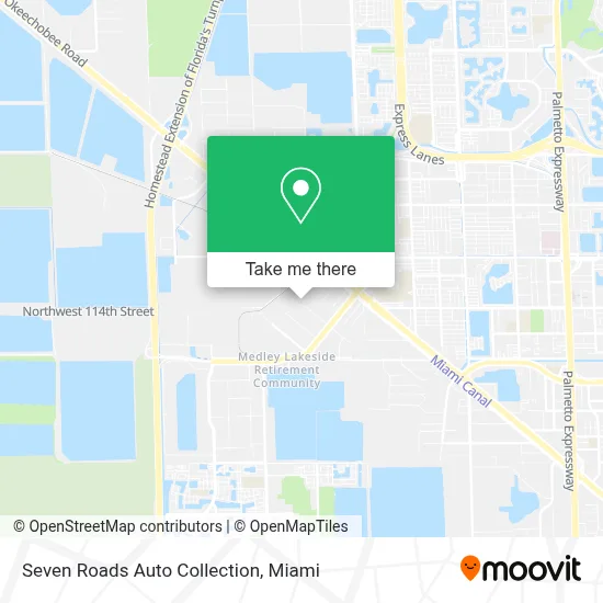 Seven Roads Auto Collection map