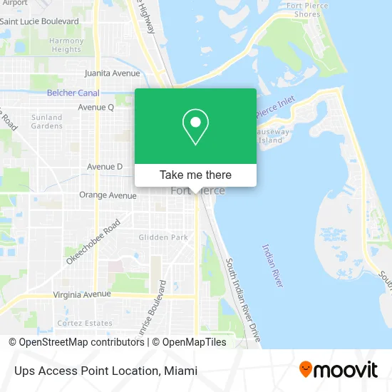 Ups Access Point Location map