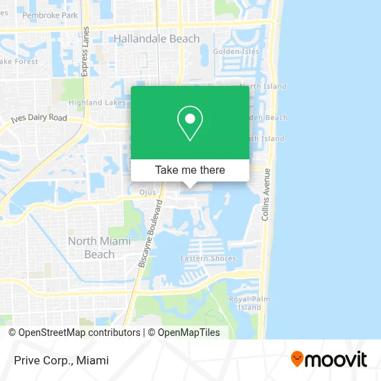 Prive Corp. map