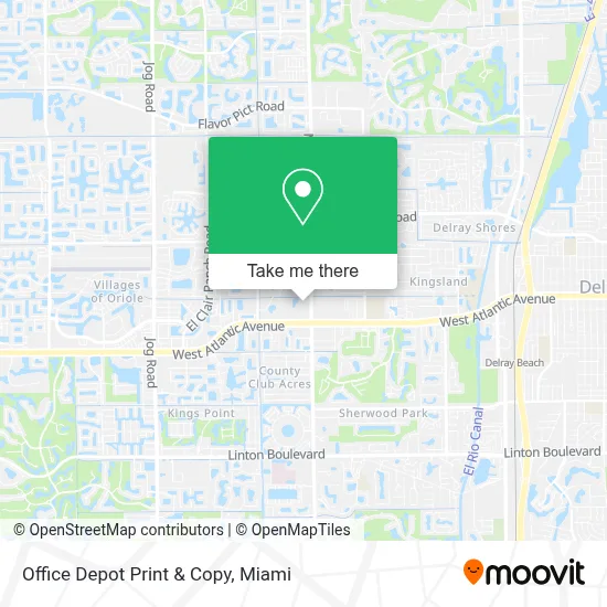 Office Depot Print & Copy map