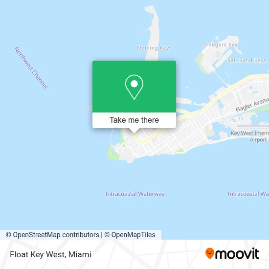 Float Key West map