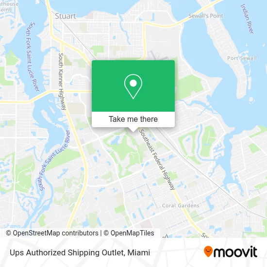 Ups Authorized Shipping Outlet map