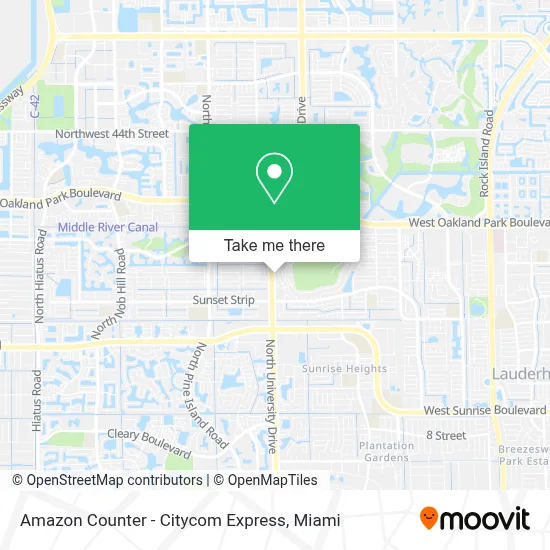 Amazon Counter - Citycom Express map