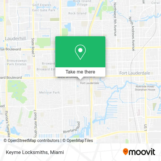 Keyme Locksmiths map