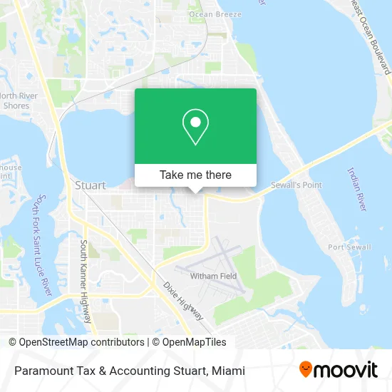 Paramount Tax & Accounting Stuart map