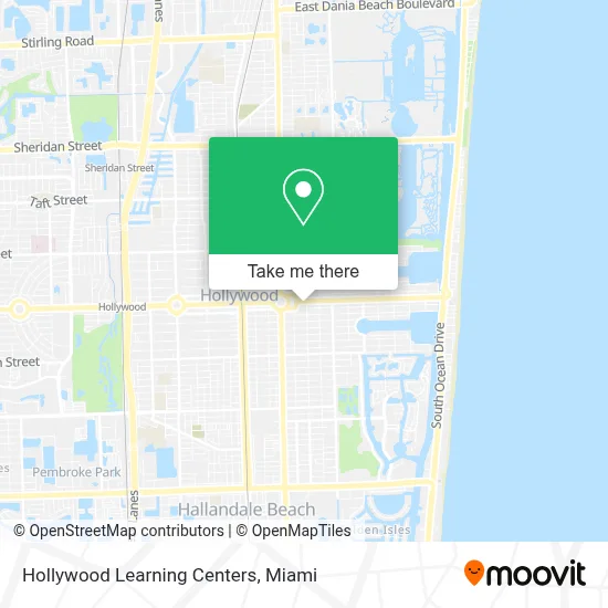 Hollywood Learning Centers map