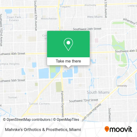 Mahnke's Orthotics & Prosthetics map