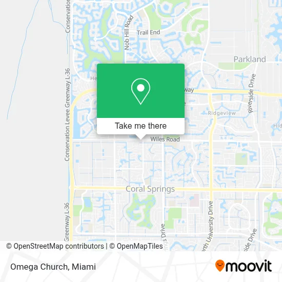 Omega Church map
