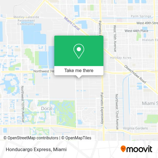 Honducargo Express map