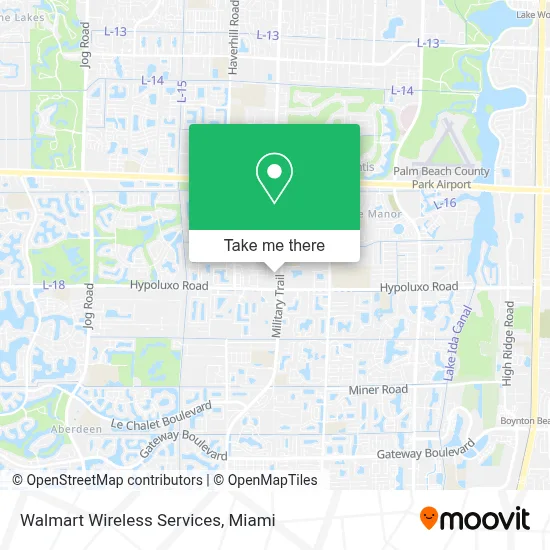 Walmart Wireless Services map