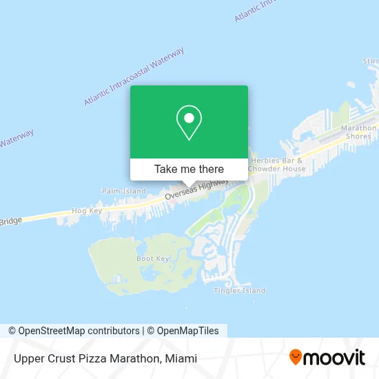 Upper Crust Pizza Marathon map