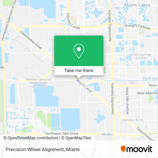 Precision Wheel Alignment map