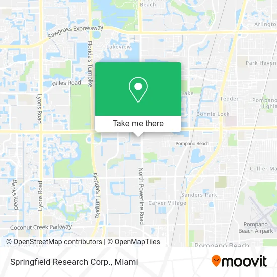 Springfield Research Corp. map