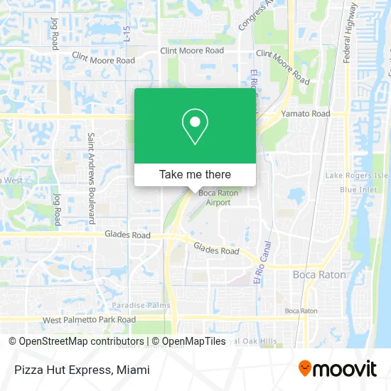 Pizza Hut Express map