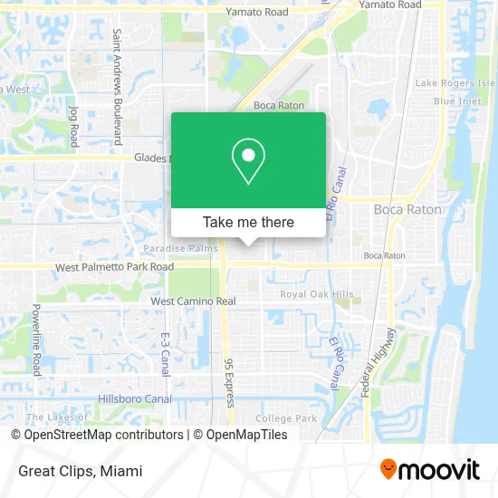 Great Clips map