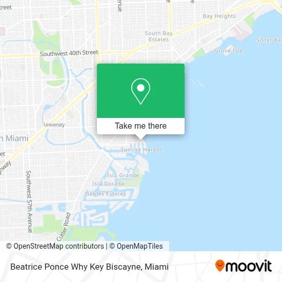 Beatrice Ponce Why Key Biscayne map