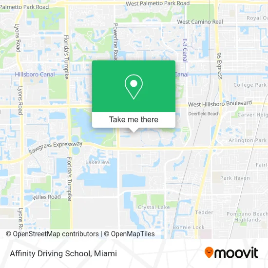 Affinity Driving School map
