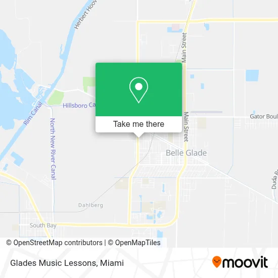 Glades Music Lessons map