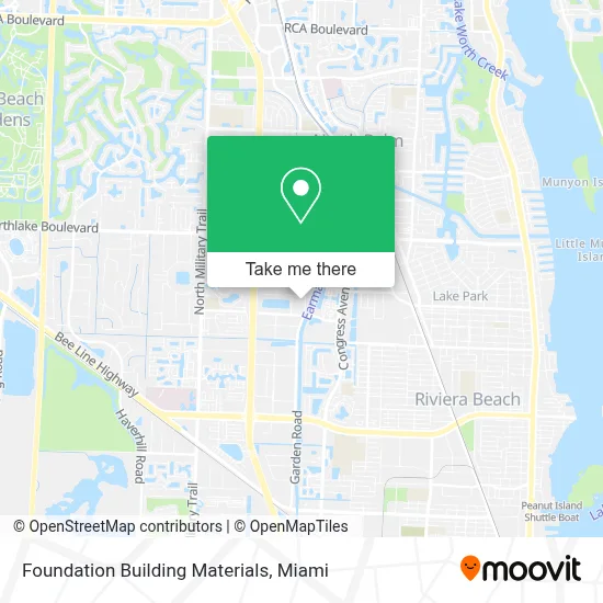 Foundation Building Materials map