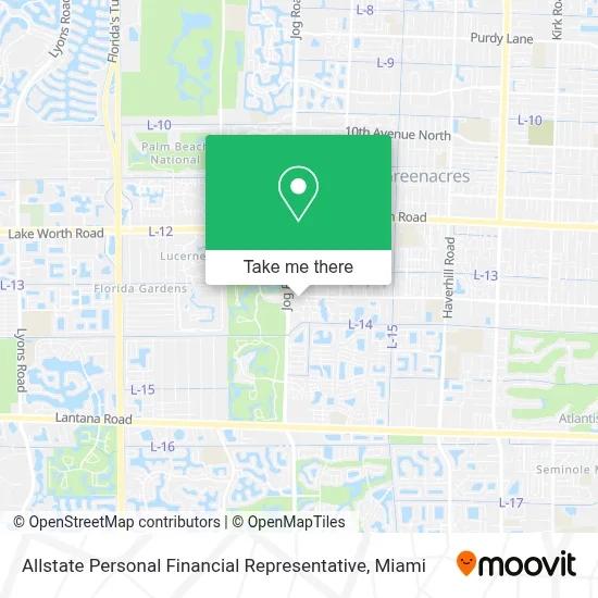 Allstate Personal Financial Representative map