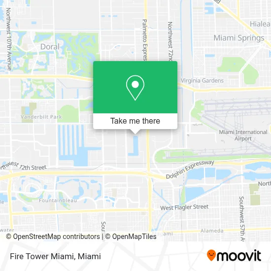 Fire Tower Miami map