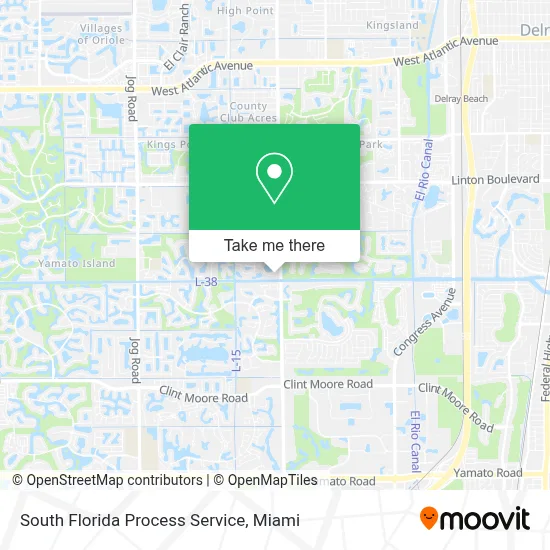 South Florida Process Service map