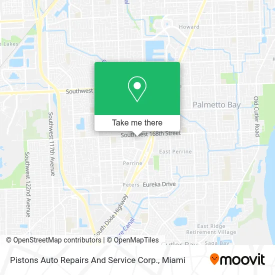 Pistons Auto Repairs And Service Corp. map
