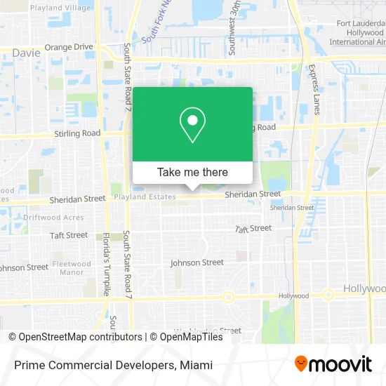 Prime Commercial Developers map