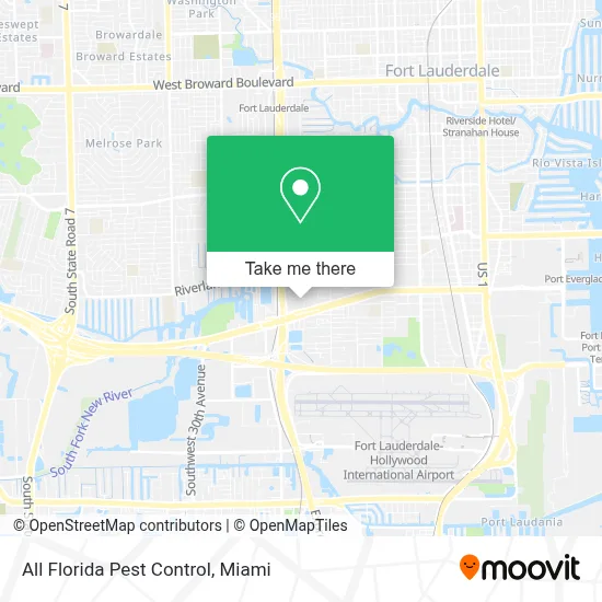 All Florida Pest Control map