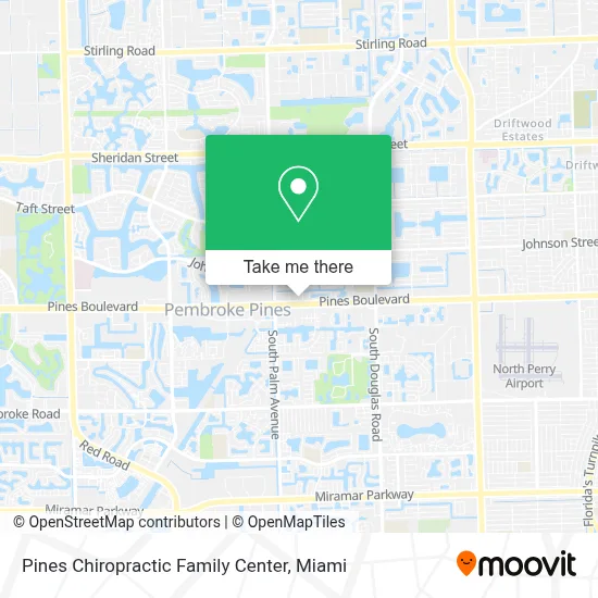 Pines Chiropractic Family Center map