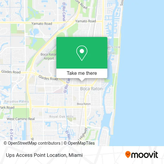 Ups Access Point Location map