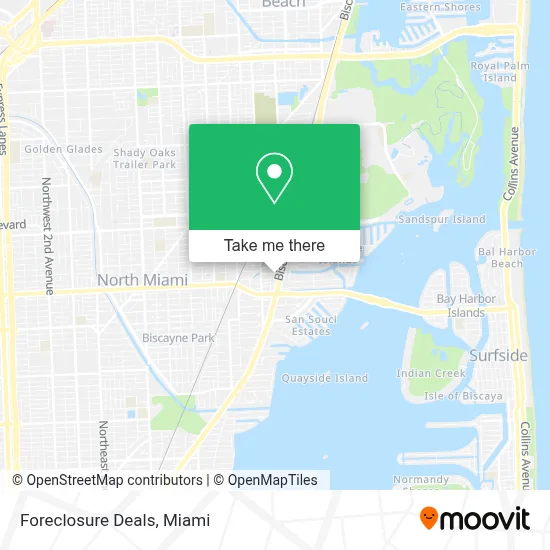 Foreclosure Deals map