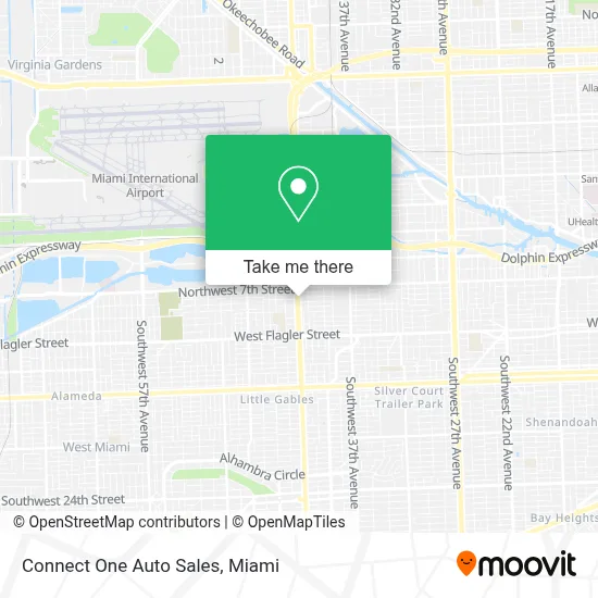 Connect One Auto Sales map