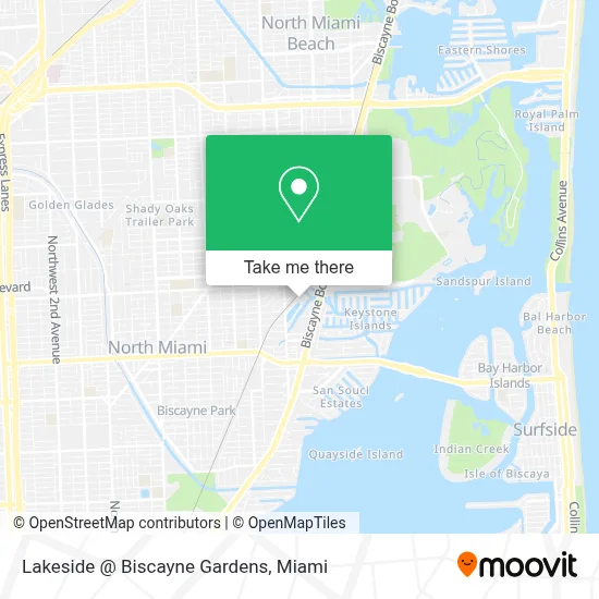 Lakeside @ Biscayne Gardens map