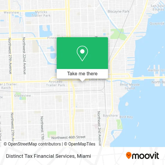 Distinct Tax Financial Services map